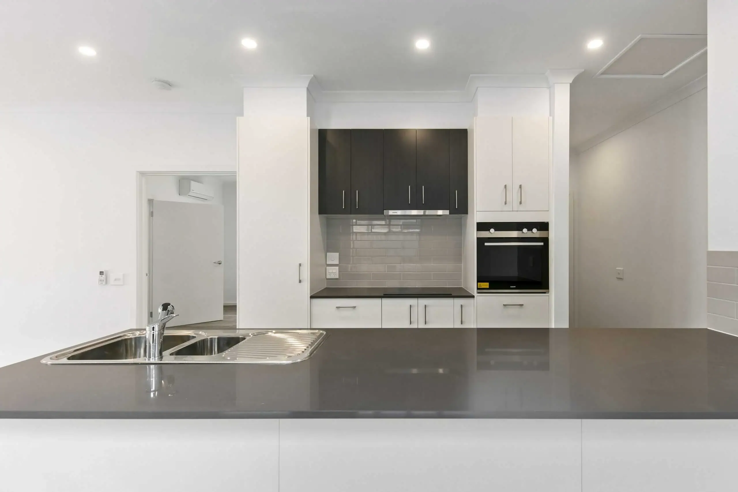 A bright, modern kitchen in one of our supported homes.